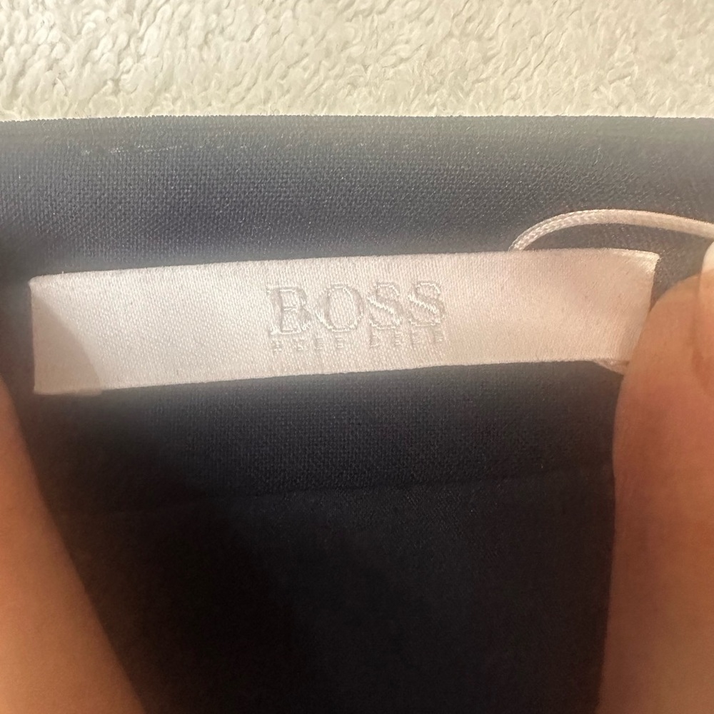NWT SIZE 14 Hugo Boss Elegant Dark Blue Pencil Skirt - Picture 6 of 7